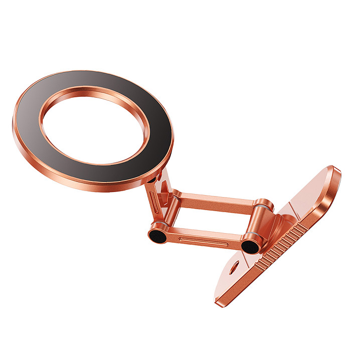 Aluminum Alloy Phone Stand MagSafe Compatible Double-Sided Magnetic N52 Magnet Metal Foldable Phone Holder