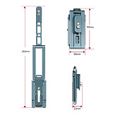 Multifunctional Foldable Mini Phone Holder Lightweight Portable 1/4 Inch Screw Thread Handheld Stand for Selfie Vlog Shooting