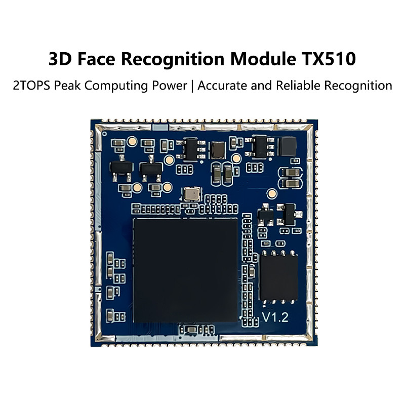 HI-LINK AI Face Recognition Module 3D Binocular Camera with Live Detection Serial UART Communication TX510 Test Kit