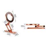 Aluminum Alloy Phone Stand MagSafe Compatible Double-Sided Magnetic N52 Magnet Metal Foldable Phone Holder