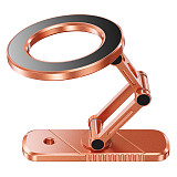 Aluminum Alloy Phone Stand MagSafe Compatible Double-Sided Magnetic N52 Magnet Metal Foldable Phone Holder