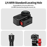 XT-XINTE Dual Magnetic Rechargeable Quick Release Base for DJI Osmo Nano Action Camera Extension Mount for Selfie Stick Tripod Cycling Accessories