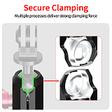 XT-XINTE Aluminum Alloy Ball Head Mount With 3-Slot Adapter Motorcycle Handlebar & Rearview Mirror Action Camera Bracket Extended Connection Mount