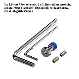 XT-XINTE Aluminum Alloy Ball Head Mount With 3-Slot Adapter Motorcycle Handlebar & Rearview Mirror Action Camera Bracket Extended Connection Mount