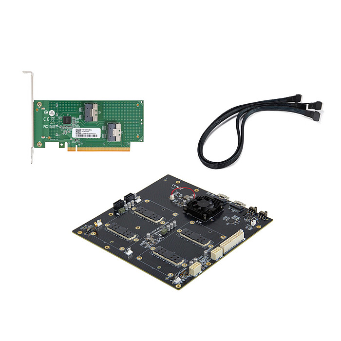 V100 SXM2 Graphics Card Non-Split 300G NVLink Interconnected SXM2 dual-channel expansion baseboard AOM-SXMV Simplified Version