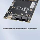 SXM2 single-channel pass-through baseboard Direct Backplane SlimSAS SFF-8654 to SXM2 PCle x16 External Connection for V100 Graphics Card