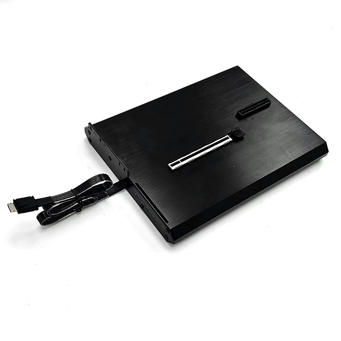 ADT-Link OCuLink External GPU Dock Graphics Card Dock Open Full Aluminum Alloy Chassis PCIe 5.0 x4 128Gbps eGPU Dock K993H-BK10 50cm