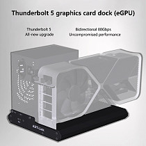 ADT-Link Graphics Card Dock / External GPU Dock (eGPU Dock) for Thunderbolt 5 Full Aluminum Alloy Chassis PCIe 4.0 80Gbps