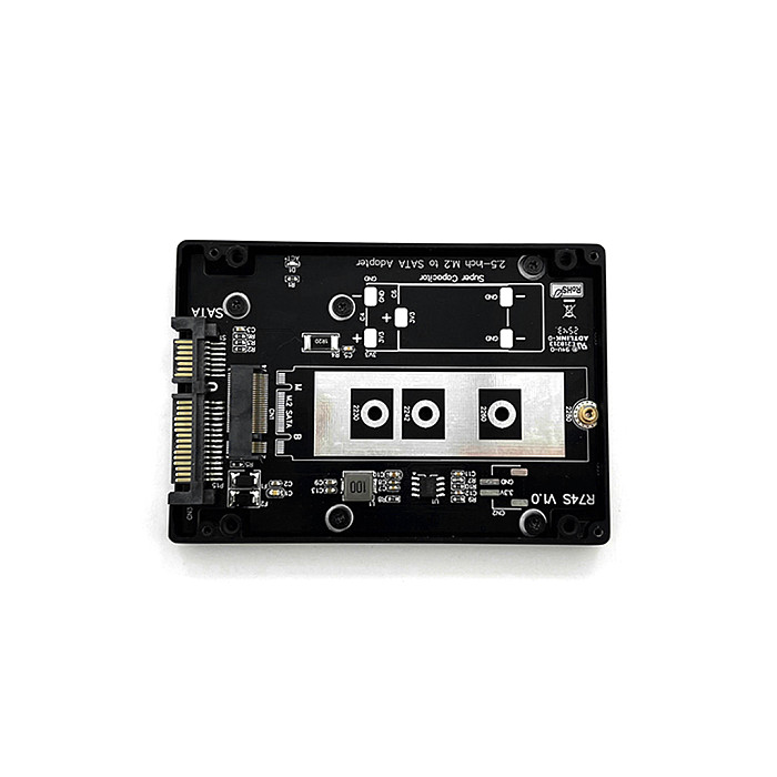 ADT-Link R74S M.2 (B&M Key) SATA to SATA Adapter Hard Drive Enclosure SATA 3.0 CNC Aluminum Alloy Shell