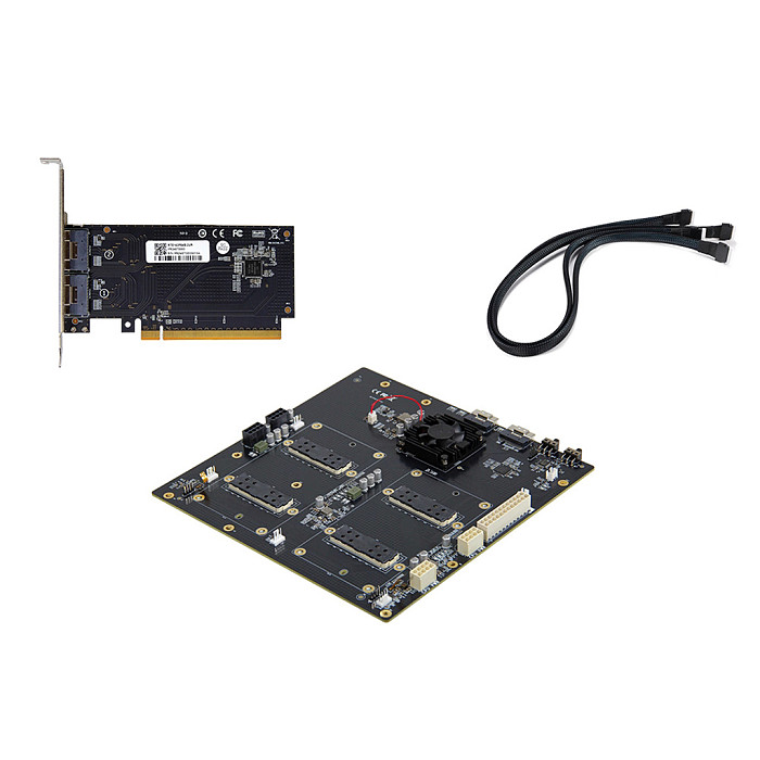 V100 SXM2 Graphics Card Non-Split 300G NVLink Interconnected SXM2 dual-channel expansion baseboard AOM-SXMV Simplified Version