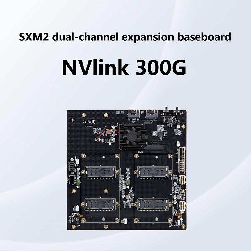 V100 SXM2 Graphics Card Non-Split 300G NVLink Interconnected SXM2 dual-channel expansion baseboard AOM-SXMV Simplified Version