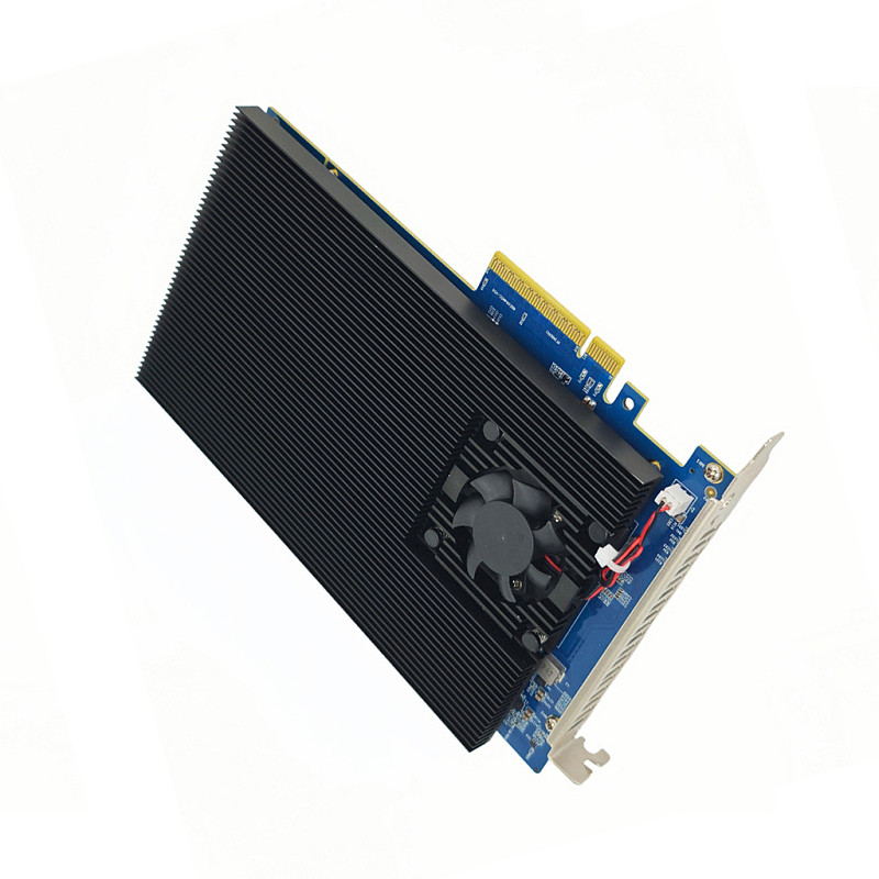 PCIe 4.0 4-Bay M.2 NVMe Expansion Card PEX88024 Controller Support M.2 NVMe 22110/2280/2242 Driver-free for Win/Linux/Mac