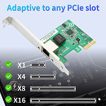 PCIe x1 2.5G High-Speed Network Card with I226 Chip for Gaming / NAS / Server Supports ESXi8 Low Latency