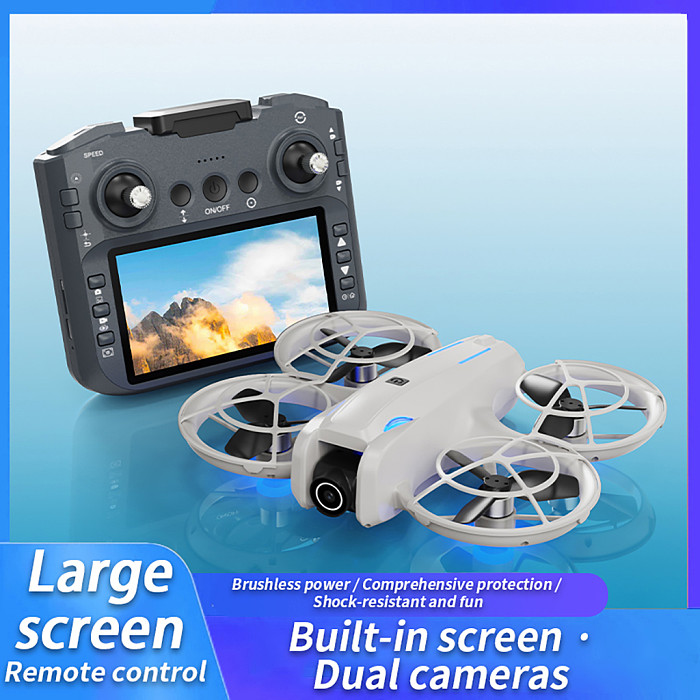 LYZRC L105 PRO RC Drone with 4.3-inch Large Screen Intelligent Remote Control Aerial Photography Drone Aircraft Quadcopter