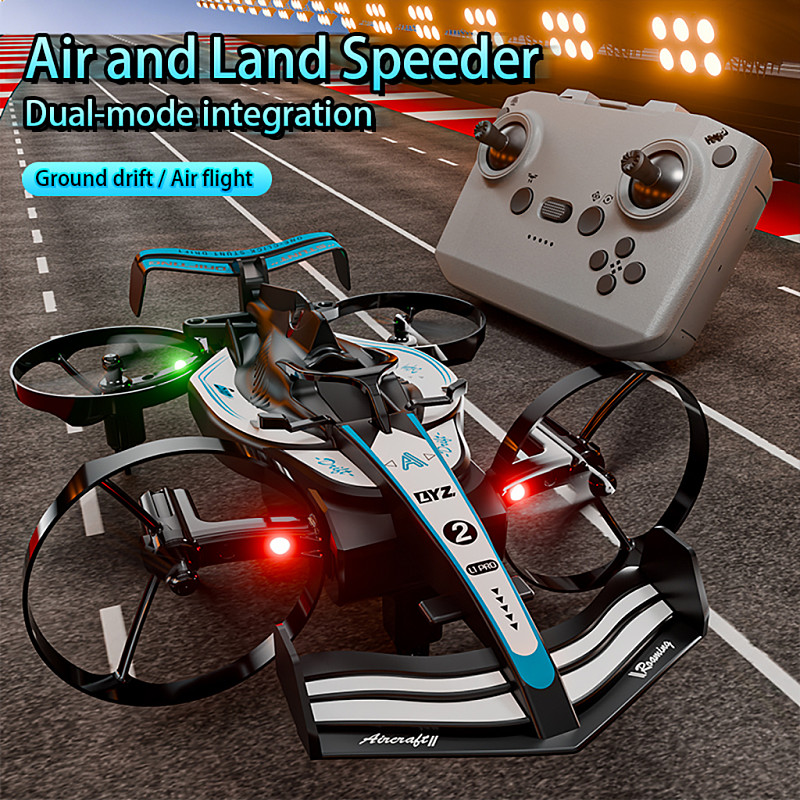 LYZRC L1PRO Dual-Mode Amphibious Quadcopter Remote Control RC Drone Vehicle Flying Racing Car