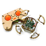 Wooden DIY Assembled Drone Altitude Hold Quadcopter Aviation Model for Teaching
