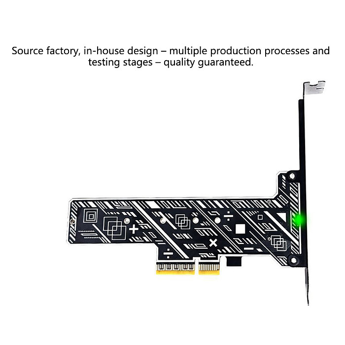 For M.2 NVMe M KEY / B&M KEY SSD to PCIe x4 Expansion Card Support 2230 2242 2260 2280 22110 SSD PCI-E 5.0 to M.2 Adapter Card