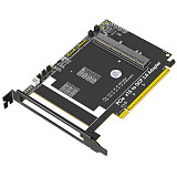 New Version PCI Express 5.0 16x to Gen-Z 4C+ SFF-TA-1002 Adapter Support OCP NIC 3.0 Network Card