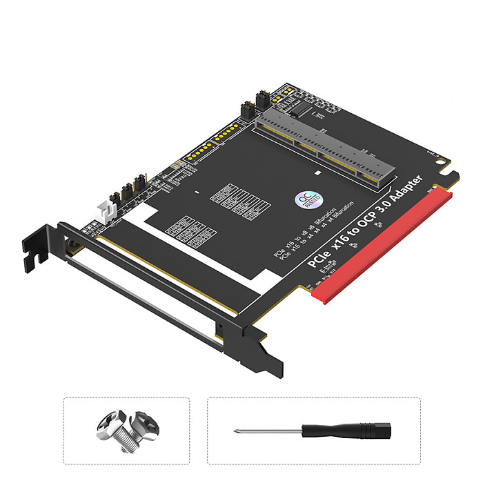 New Version PCI Express 5.0 16x to Gen-Z 4C+ SFF-TA-1002 Adapter Support OCP NIC 3.0 Network Card