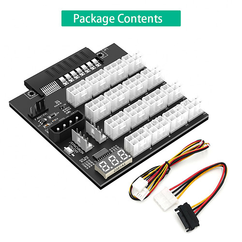 ATX 12x6Pin Breakout Board with flash LED for HP 733428-101 720620-B21 830272-B21 720478-B21 