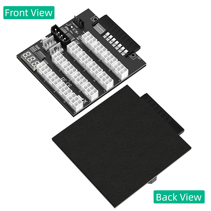 ATX 12x6Pin Breakout Board with flash LED for HP 733428-101 720620-B21 830272-B21 720478-B21 