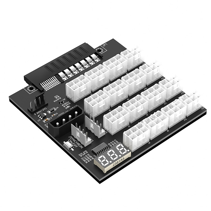 ATX 12x6Pin Breakout Board with flash LED for HP 733428-101 720620-B21 830272-B21 720478-B21 