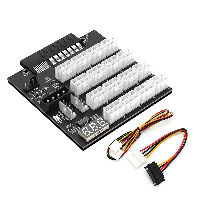 ATX 12x6Pin Breakout Board with flash LED for HP 733428-101 720620-B21 830272-B21 720478-B21 