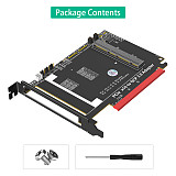 New Version PCI Express 5.0 16x to Gen-Z 4C+ SFF-TA-1002 Adapter Support OCP NIC 3.0 Network Card