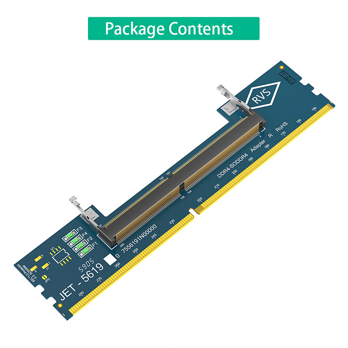 Laptop SO DDR4 RAM to Desktop DDR4 Adapter Card, Memory Tester SO DIMM 4 to ddr4 Converter