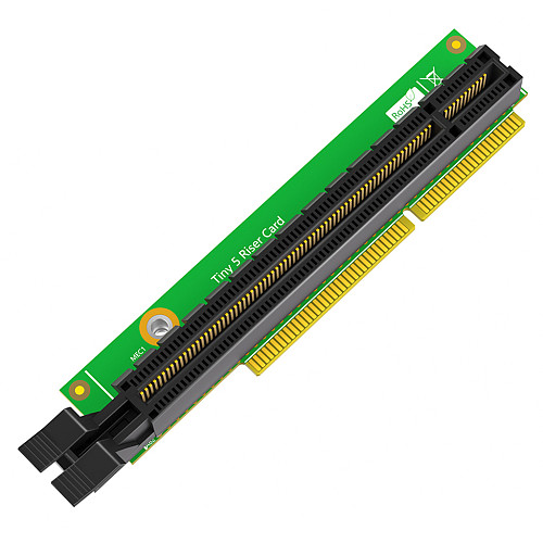PCI E 16X Riser Card, Adapter Tiny 5 PCIE 16X Riser for ThinkCentre M920q  M920x M910x M720q P330, Transferable Graphics Support P1000 P620 P600  (Without Back Plate)