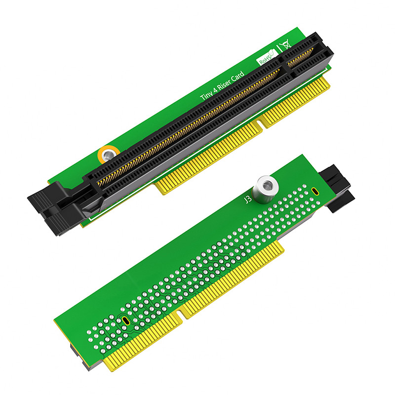 PCI E Graphic Card Adapter, for Tiny 4 for ThinkCentre M920Q M910Q M910X M920X M720Q P330 P320 01AJ902 PCIE 16X Extender Riser Adapter (Without Back Plate)