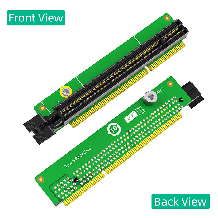 PCIe 16x Riser Card PCI Express 16x Riser Card 5C50W00877 Network Adapter Card Replacement for P340 P350 M90Q P620 P1000, High Stabilit