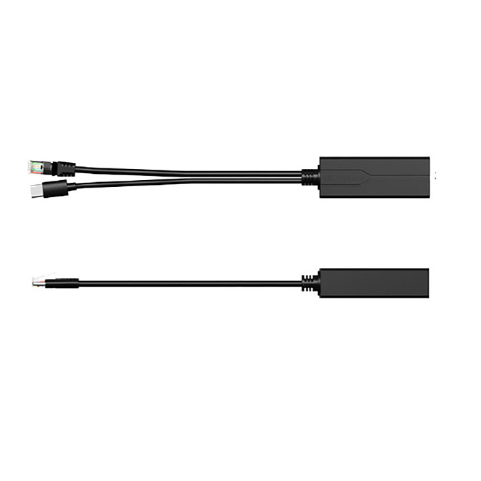 Gigabit Type-C PoE Splitter 48V to 5V USB Power Supply Module 100Mbps 5V 2.4A