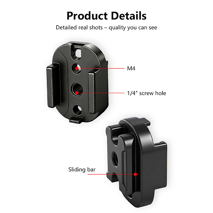 NATO rail expansion plate external panel accessory Compatible with DJI Ronin stabilizers for RS3/RS4 Mini
