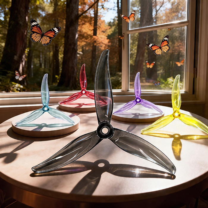2 Pairs GEMFAN 5129.2 MinJae 3-Blade PC Propeller 2CW+2CCW for 2207 Motors FPV Drones