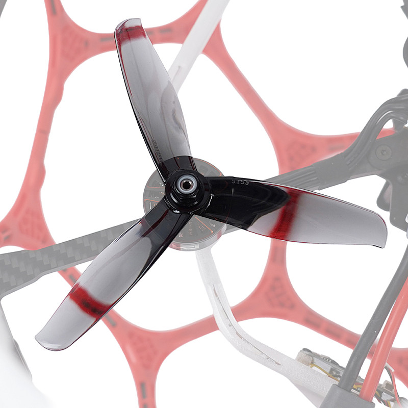 2 Pairs Gemfan DYH 5155 Drone Soccer Prop 3-Blade PC Propeller 5.5in Compatible with 2806 1900kv Motor for Drone Soccer