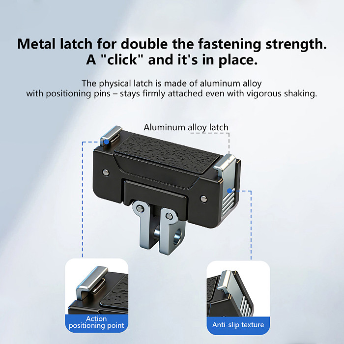 360° Rotable Magnetic Quick-Release Adapter Base Tripod Mount For DJI Action 6 / 5 Pro / 4 / 3 Action Camera
