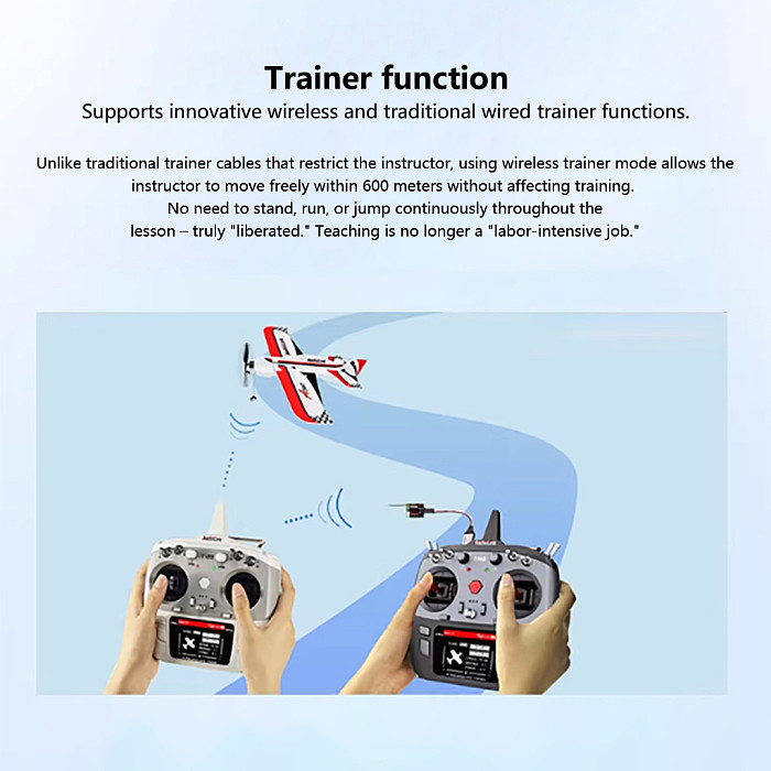 Radiolink T12D 12CH RC Transmitter ELRS Compatible for Drone Multirotor Airplane Car Boat Built-in Simulator