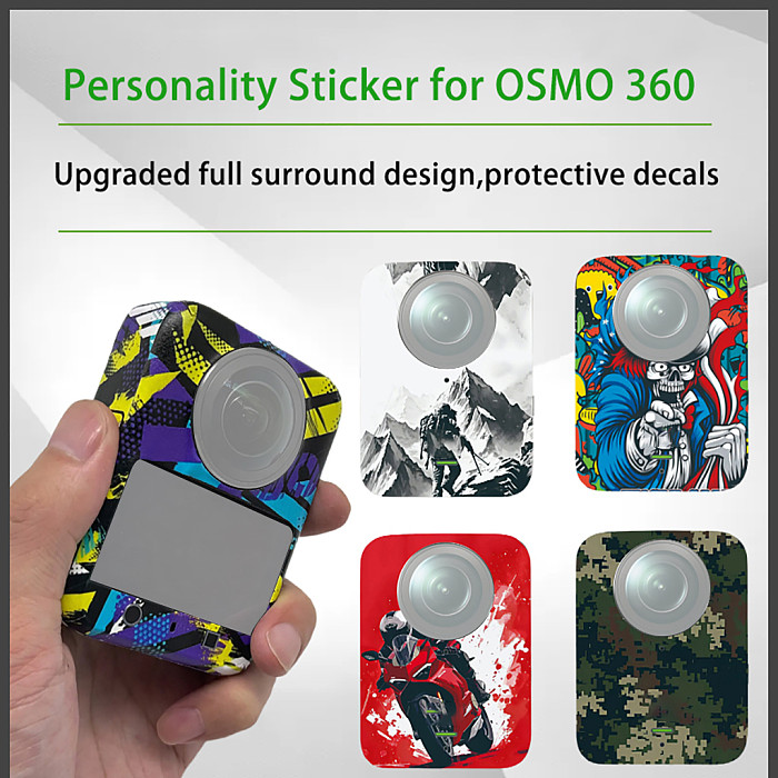 Protective Decals Custom Stickers Protective Film scratch-resistant for DJI OSMO 360 Panoramic Action Camera