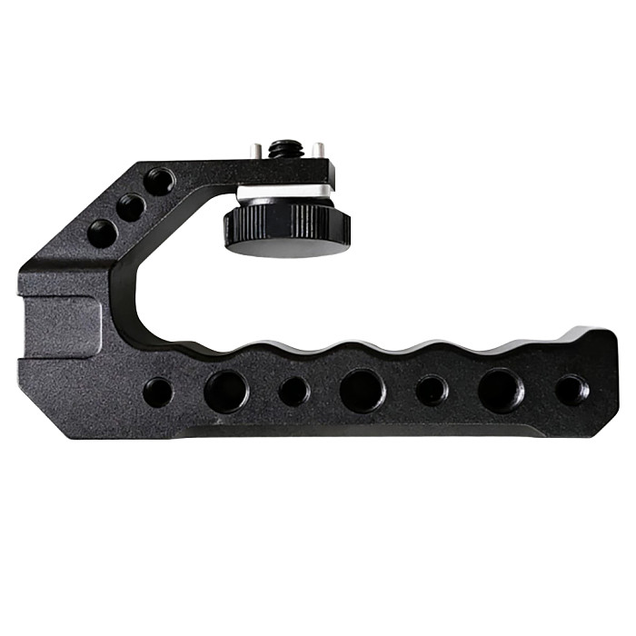 Universal Aluminum Camera Cage Side Handle Multi-Function Handgrip Photography Cage Accessory with 1/4  & 3/8  ARRI Mount