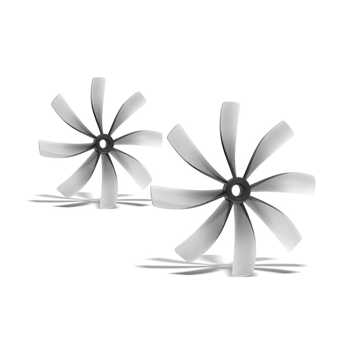 2 Pairs HQProp 76MMX8 Ducted Propeller Quiet Propeller 76MM 8-Blade PC Propeller for RC FPV Racing Freestyle Toothpick Cinewhoop Ducted Drone
