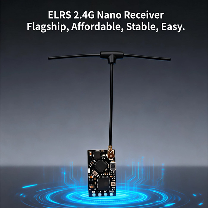 DarwinFPV ELRS 2.4G Nano Receiver For 2.4G ELRS Transmitter Module For RC FPV Racing Drone Quadcopter Airplane