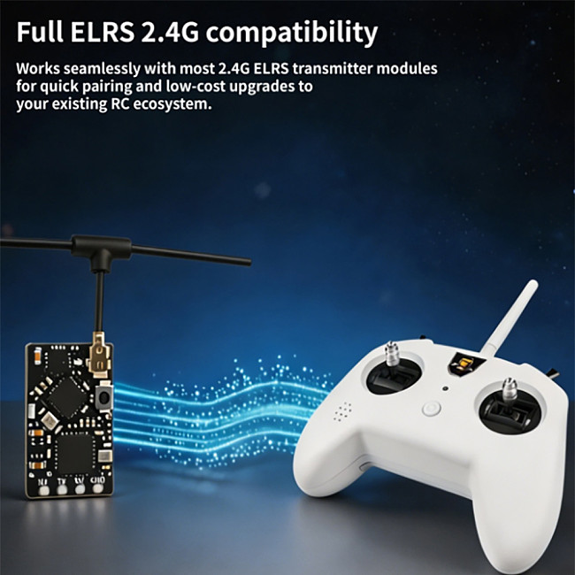 DarwinFPV ELRS 2.4G Nano Receiver For 2.4G ELRS Transmitter Module For RC FPV Racing Drone Quadcopter Airplane