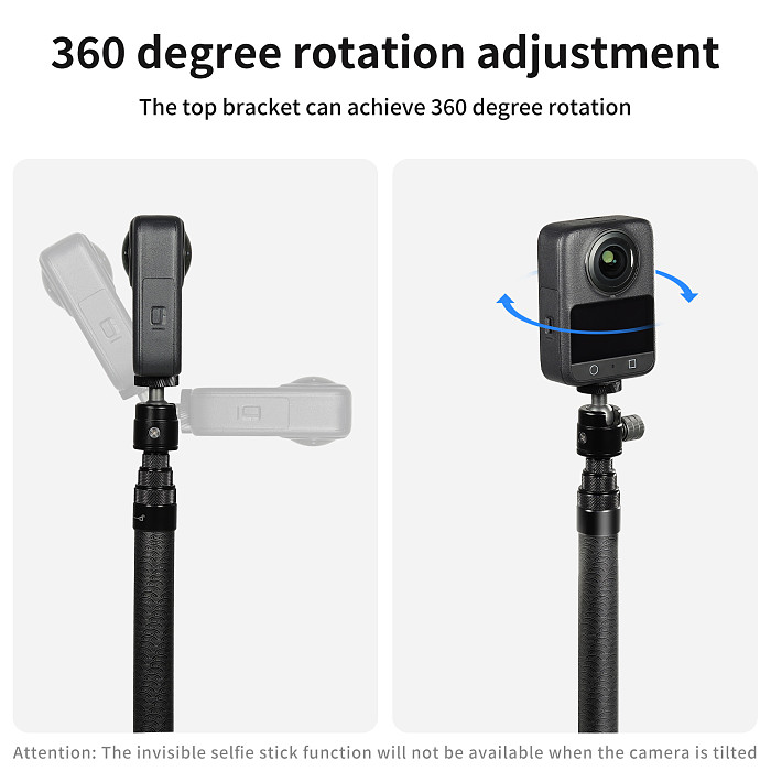 3M carbon fiber extended selfie stick for panoramic camera DJI Osmo 360/Action6/5PRO/pocket4/3 /insta360 X5 /GoPro 13/12/11 sports camera