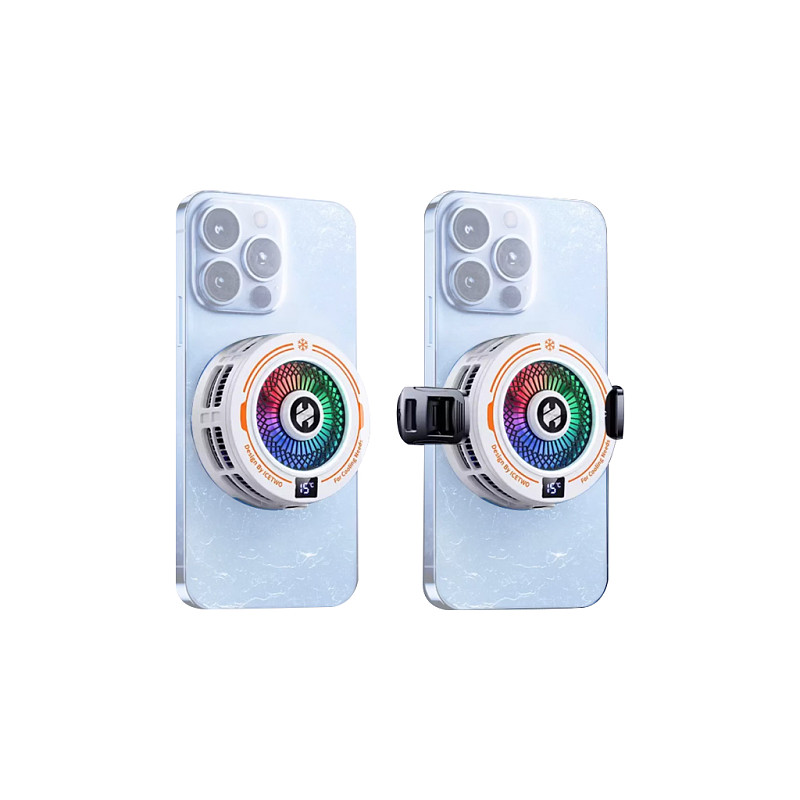 H7 AI Intelligent Temperature Control With Three Levels of Adjustment For Mobile Phone Heat Sink Magnetic Suction Back Clip Semiconductor Icing Cooling Used For Cooling e-sports Game Live Broadcasts
