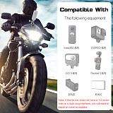 Suitable for DJI POCKET 4 motorcycle windshield clip aluminum alloy windshield clip