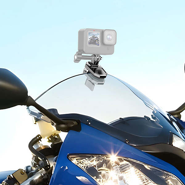 Suitable for DJI POCKET 4 motorcycle windshield clip aluminum alloy windshield clip