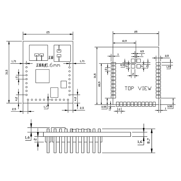 HI-LINK 60G millimeter wave radar gesture recognition 3D human presence sensing serial communication module LD6003G