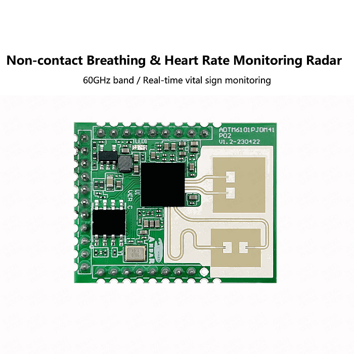 HI-LINK 60G Respiratory Heartbeat and Heart Rate Detection Radar Module Non Contact Millimeter Wave Sensor LD6003