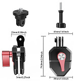 Suitable for DJI POCKET 4 motorcycle windshield clip aluminum alloy windshield clip
